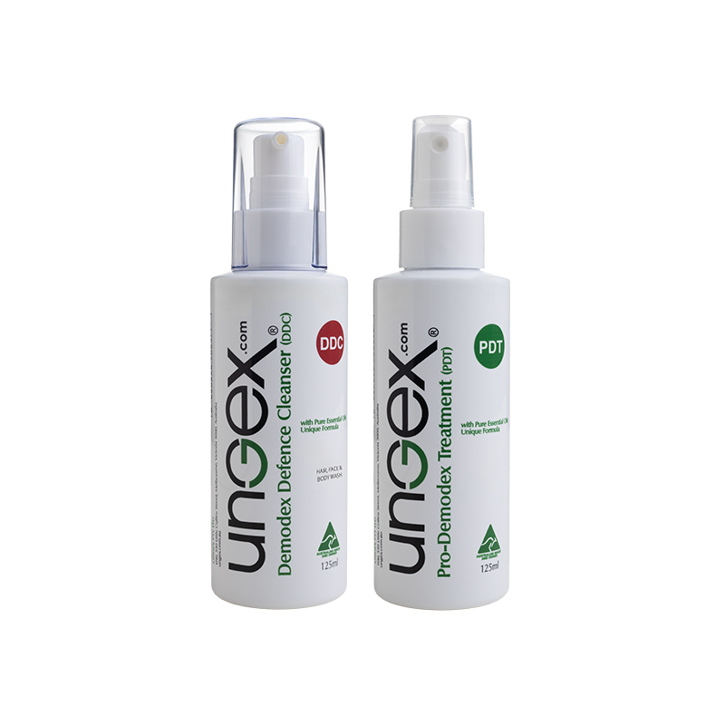 PKA2 anti-Demodex kit for rosacea, pimples, and skin irritation