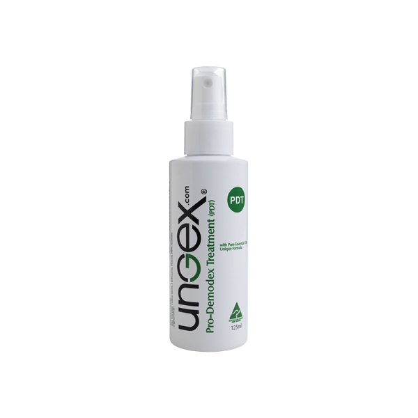 Pro Demodex PDT spray for full-body, face, and scalp mite treatment