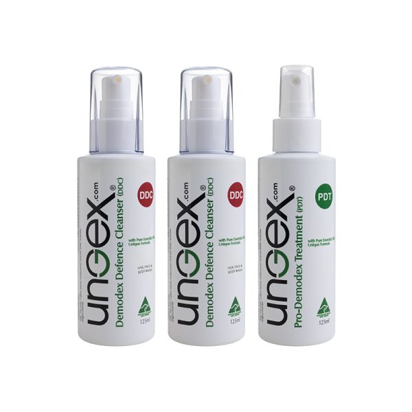 PKA2-P natural Demodex defense kit for eczema and seborrheic dermatitis