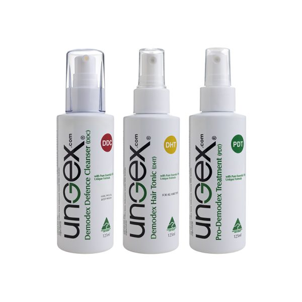 Premium Demodex care kit for rosacea, acne, and scalp support