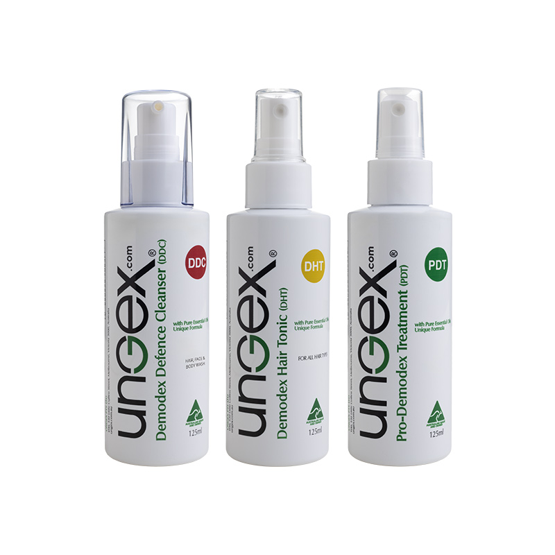 Premium Demodex care kit for rosacea, acne, and scalp support