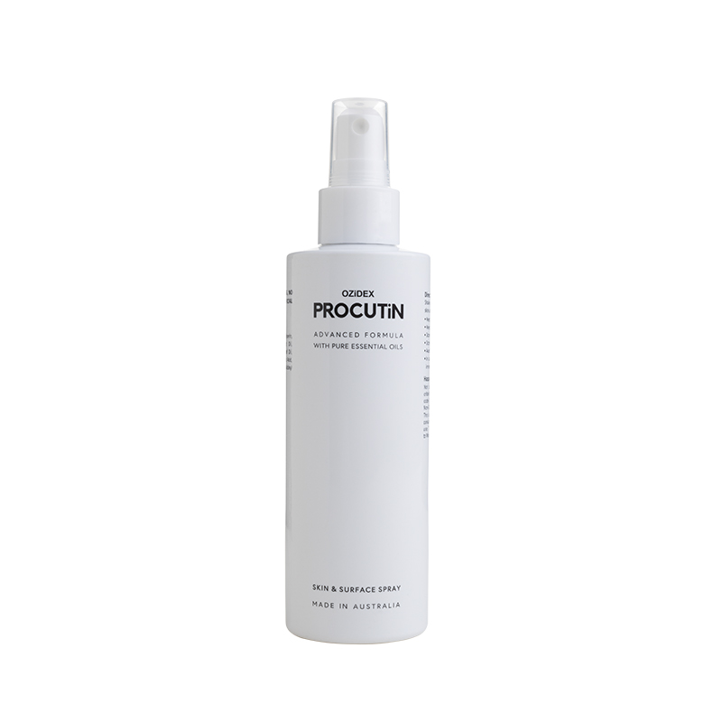 Procutin all-over spray for Demodex mites on face, scalp, and body